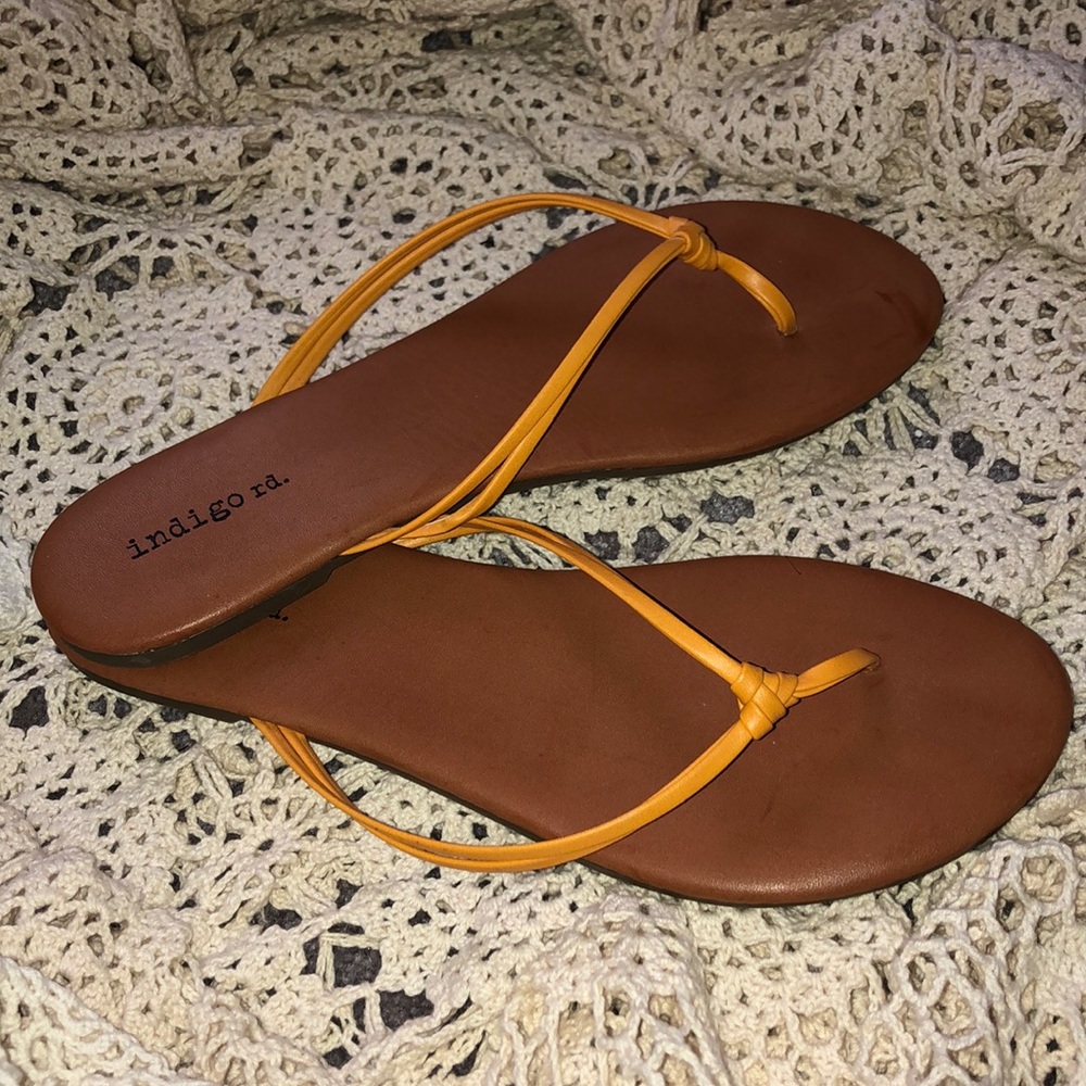 Pleather Flip Flops